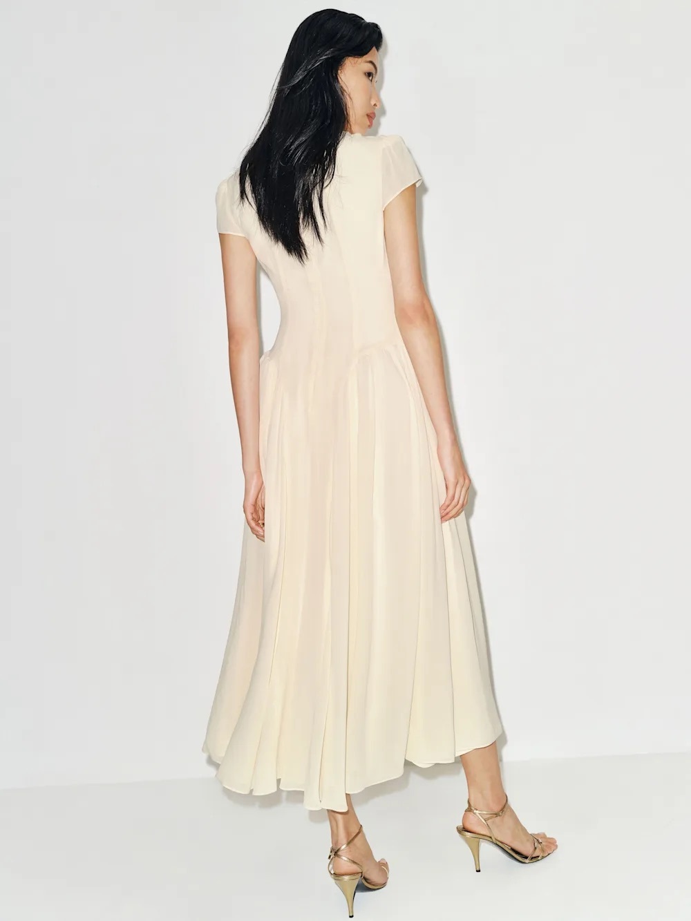 NWT Reformation Maven Dress in Fior Di Latte, sz 0 - Picture 4 of 16